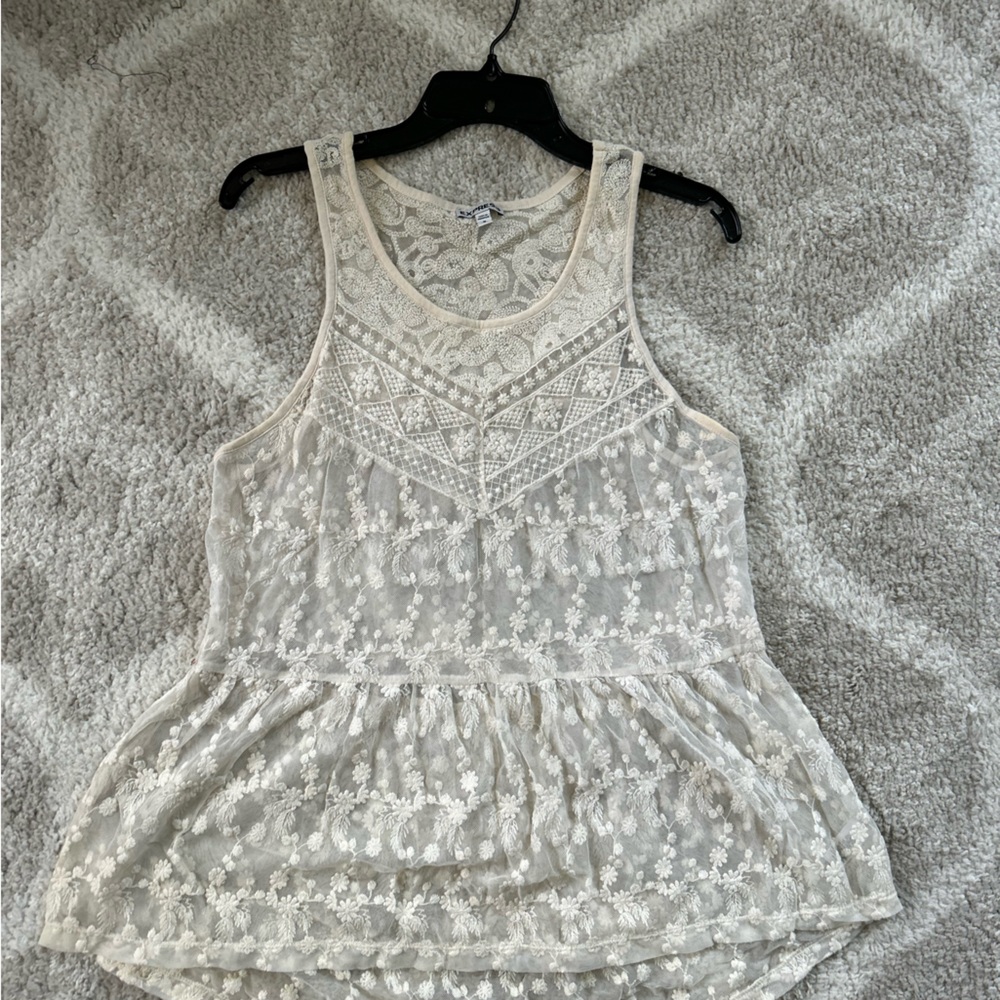 Lace tank top